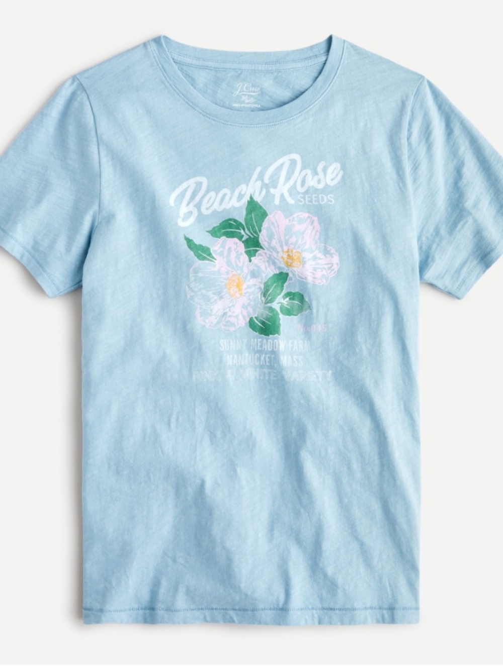 J Crew Vintage cotton "Beach rose" T-shirt